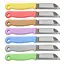 Solingen Schilmesje – RVS Glad – 16 cm met Blade Cover – Pastelkleuren Mix – 7 Stuks