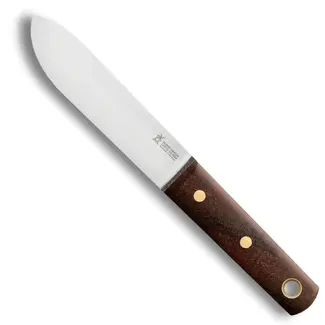 Robert Herder Matrozenmes 130 mm met roestvaststalen lemmet, Cumarú handgreep en leren schede voor aan boord