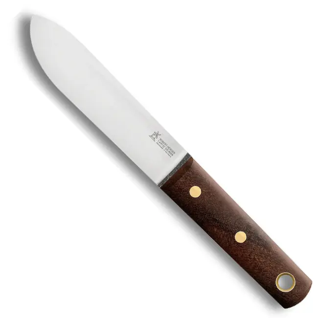 Robert Herder Matrozenmes 130 mm met roestvaststalen lemmet, Cumarú handgreep en leren schede voor aan boord