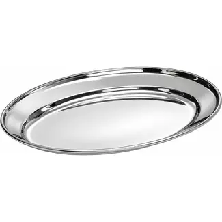 HENDI Ovale schotel – roestvast staal – vaatwasserbestendig – 245x170 mm