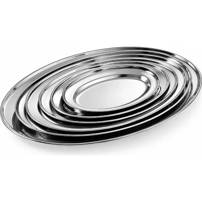 HENDI Ovale schotel – roestvast staal – vaatwasserbestendig – 245x170 mm