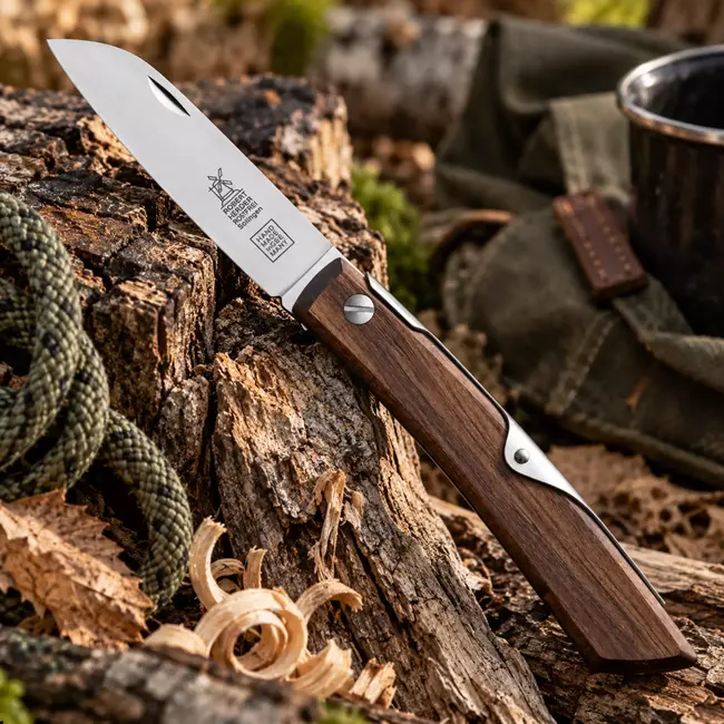 Robert Herder IBEX 80 S – Zakmes 80 mm – RVS – Walnoothout – Slipjoint