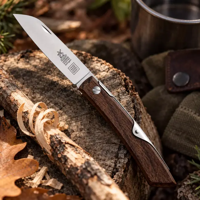 Robert Herder IBEX 80 S – Zakmes 80 mm – RVS – Gerookt Eiken – Slipjoint
