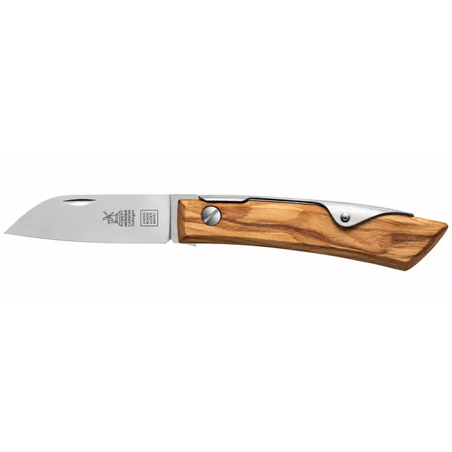 Robert Herder IBEX 60 S – Zakmes 60 mm – Carbonstaal – Olijfhout – Slipjoint
