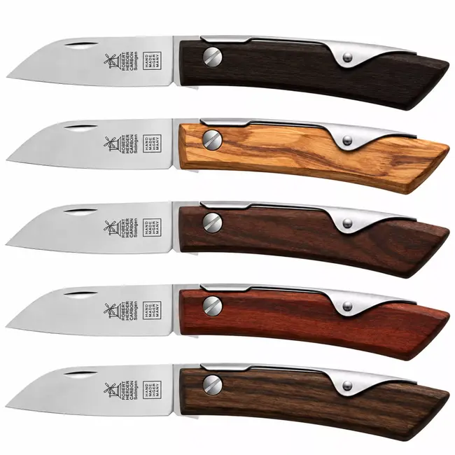 Robert Herder IBEX 60 S – Zakmes 60 mm – Carbonstaal – Olijfhout – Slipjoint