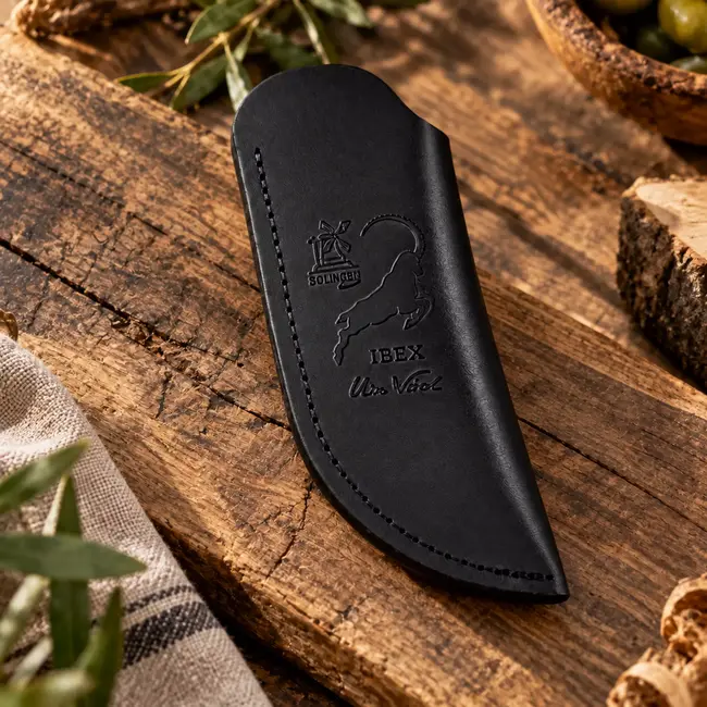 Robert Herder Messchede voor IBEX 80 Slipjoint - zwart leren insteekmodel