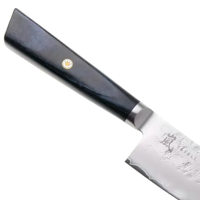 Yaxell Sunago – Koksmes 20 cm met Ginsan-staal en donkerblauw pakkahout
