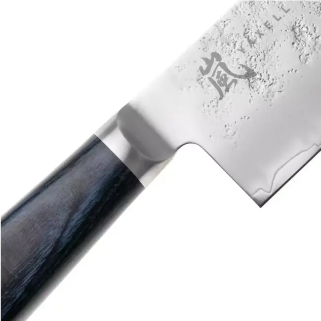 Yaxell Sunago – Koksmes 20 cm met Ginsan-staal en donkerblauw pakkahout