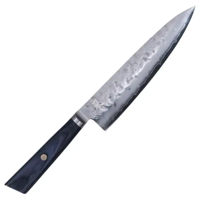 Yaxell Sunago – Koksmes 20 cm met Ginsan-staal en donkerblauw pakkahout
