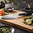 Yaxell Sunago – Santokumes 16,5 cm met Ginsan-staal en donkerblauw pakkahout
