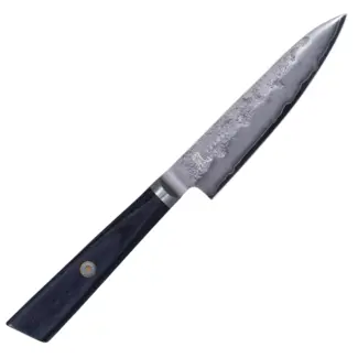 Yaxell Sunago – Universeelmes 12 cm met Ginsan-staal en donkerblauw pakkahout