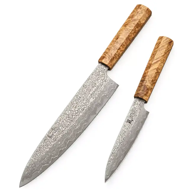 Yaxell Sazanami Japanse messenset Limited Edition - Koksmes 20 cm en Universeelmes 12 cm