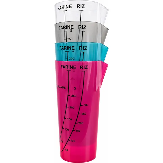 Déglon Flexibele maatbeker – 1/2 liter – transparant polypropyleen – vaatwasmachinebestendig - per stuk