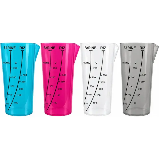 Déglon Flexibele maatbeker – 1/2 liter – transparant polypropyleen – vaatwasmachinebestendig - per stuk