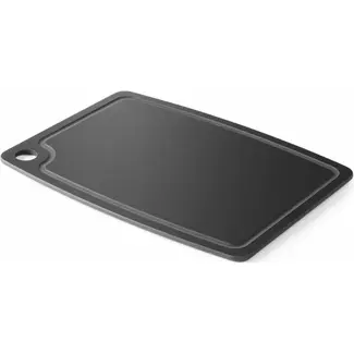 HENDI Zwarte snijplank – houtvezelcomposiet – antislip – vaatwasmachinebestendig – 370x275x6 mm