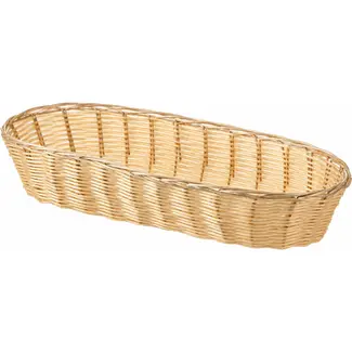HENDI Ovaal broodmandje – polyrattan – vaatwasmachinebestendig – 375x140x70 mm