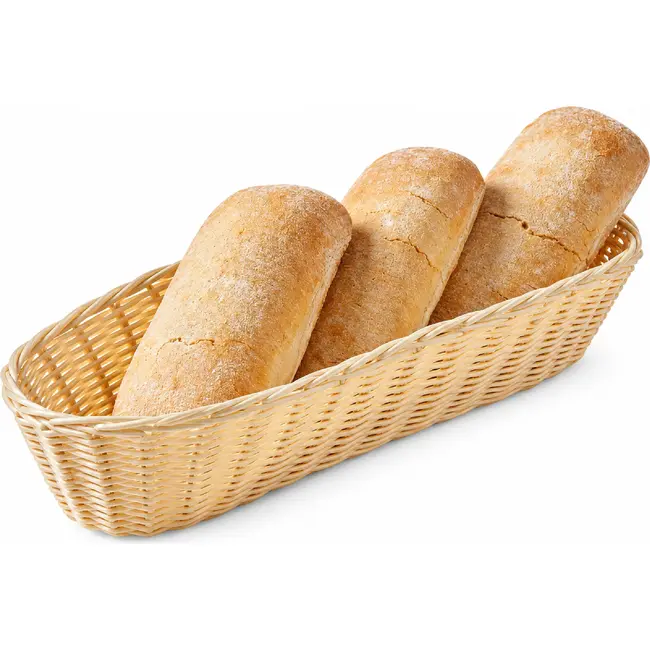 HENDI Ovaal broodmandje – polyrattan – vaatwasmachinebestendig – 375x140x70 mm