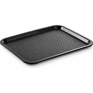 HENDI Medium fastfood dienblad – zwart – 305x415 mm – polypropyleen – niet vaatwasserbestendig