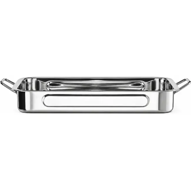 HENDI Diepe braadslede met handgrepen – 430x310x60 mm – roestvrij staal – oven- en vaatwasserbestendig