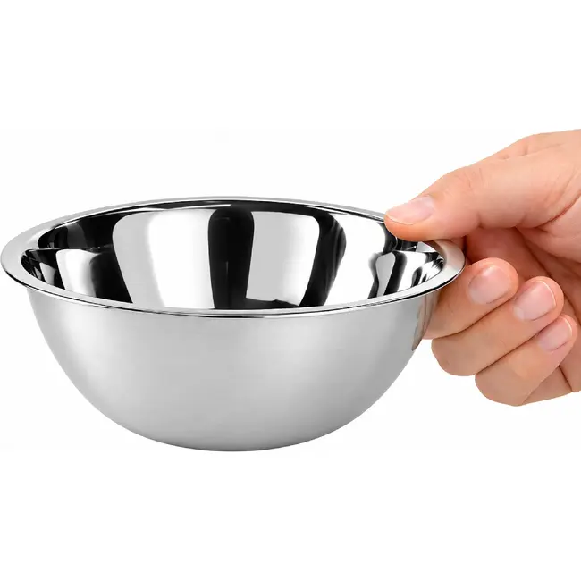 HENDI Beslagkom – Roestvrij staal – 0,7L – Vaatwasserbestendig – ⌀158x(H)55mm
