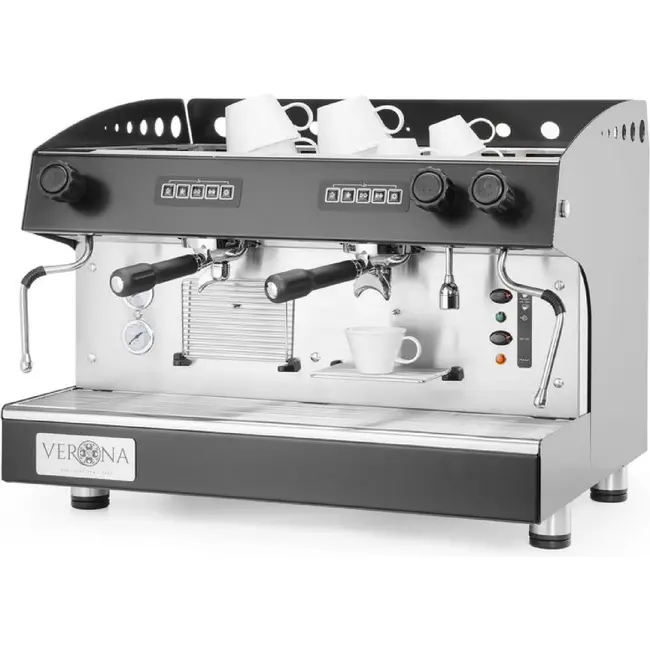 HENDI Koffiemachine Julia – 2-groeps – automatisch – 230V/3700W – 665x563x(H)530mm
