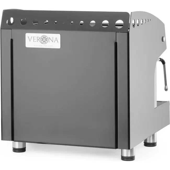HENDI Koffiemachine Julia Compact – 2-groeps – automatisch – Zwart – 230V/2700W – 475x563x(H)530mm