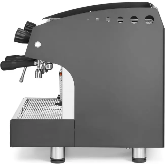 HENDI Koffiemachine Julia Compact – 2-groeps – automatisch – Zwart – 230V/2700W – 475x563x(H)530mm