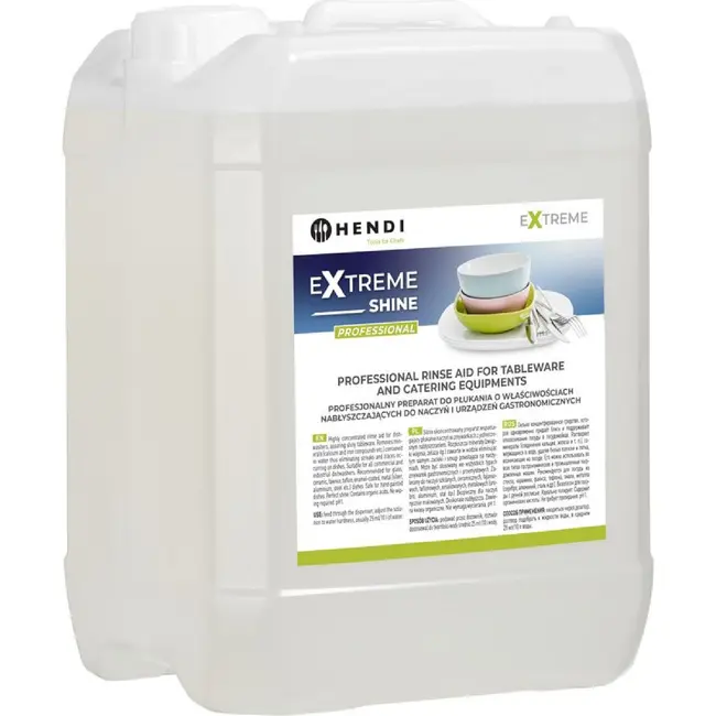 HENDI Extreme Shine Professionele naspoelmiddel voor vaatwerk en horeca-apparatuur – 10 l