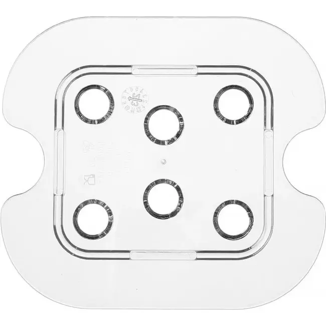 HENDI Lekrooster voor GN containers COOL – GN 1/6 – Transparant – 176x162mm