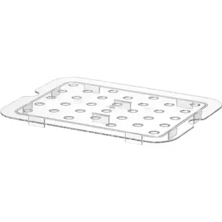 HENDI Lekrooster voor GN containers COOL – GN 1/2 – Transparant – 325x265mm