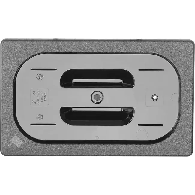 HENDI Deksel voor GN containers COOL – GN 1/4 – Zwart – 265x163mm