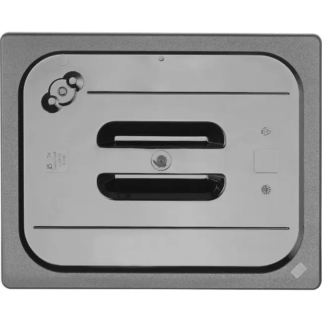 HENDI Deksel voor GN containers COOL – GN 1/2 – Zwart – 325x265mm