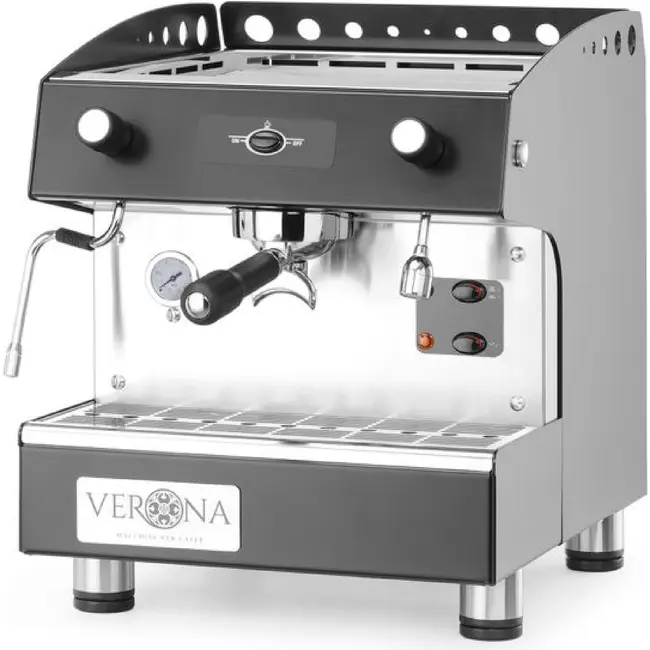 HENDI Koffiemachine Romeo Easy – 1-groep – semi-automatisch – 230V/1800W – 375x530x(H)485mm