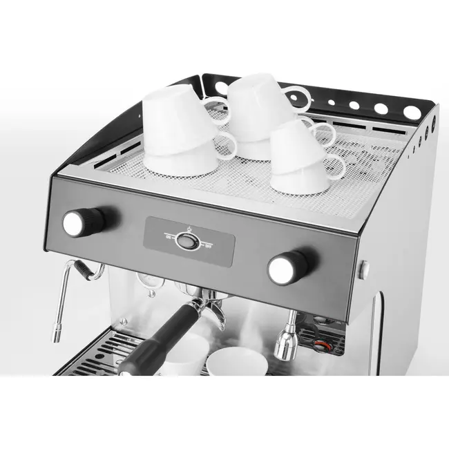 HENDI Koffiemachine Romeo Easy – 1-groep – semi-automatisch – 230V/1800W – 375x530x(H)485mm