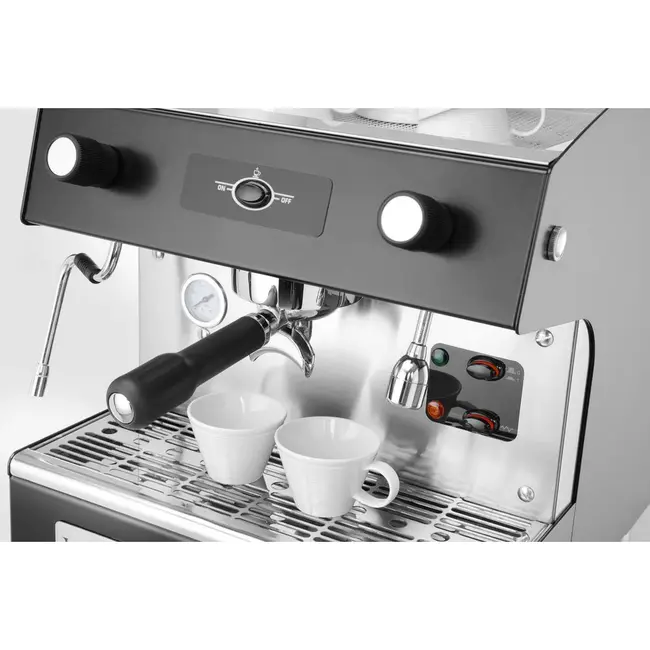 HENDI Koffiemachine Romeo Easy – 1-groep – semi-automatisch – 230V/1800W – 375x530x(H)485mm