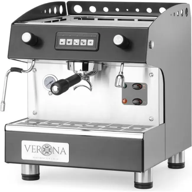 HENDI Koffiemachine Romeo – 1-groep – automatisch – 230V/1800W – 375x530x(H)485mm