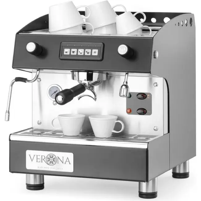 HENDI Koffiemachine Romeo – 1-groep – automatisch – 230V/1800W – 375x530x(H)485mm