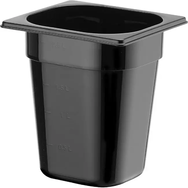 HENDI GN 1/6 container COOL – GN 1/6 – 2,8L – Zwart – 176x162x(H)200mm