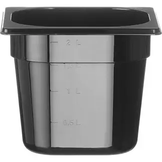 HENDI GN 1/6 container COOL – GN 1/6 – 2,3L – Zwart – 176x162x(H)150mm