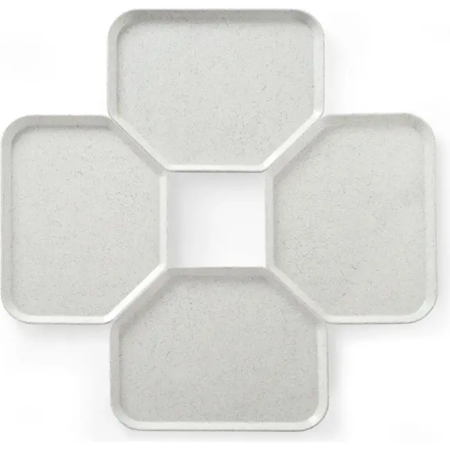 HENDI Dienblad – trapeziumvormig – graniet – 455x355mm