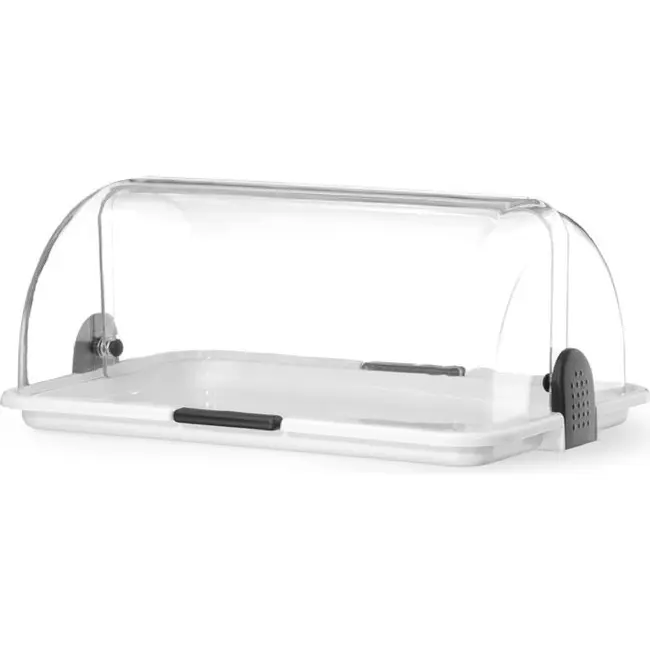 HENDI Rolltop display – Wit – 380x260x(H)170mm – Rechthoekig