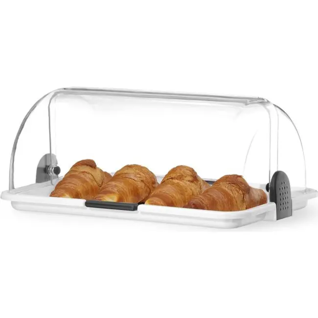 HENDI Rolltop display – Wit – 380x260x(H)170mm – Rechthoekig