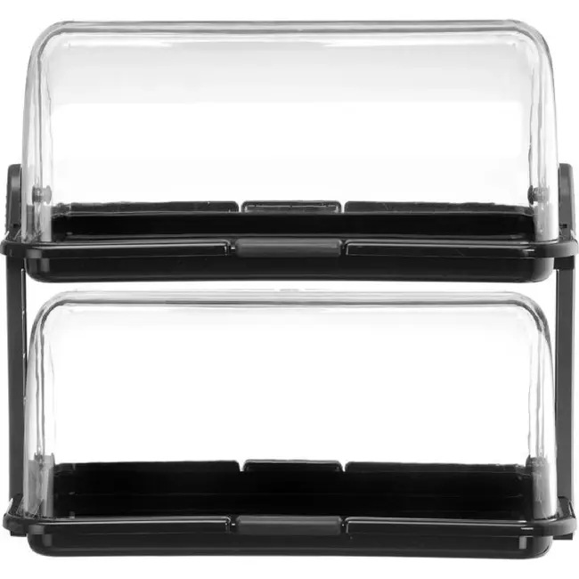 HENDI Rolltop display – Zwart – 380x260x(H)355mm – Rechthoekig