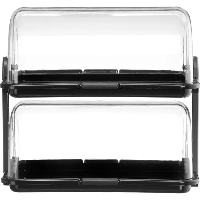 HENDI Rolltop display – Zwart – 475x325x(H)415mm – Rechthoekig