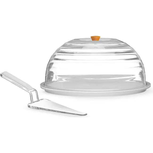 HENDI Taartstolp met taartschep – Ø 340x(H)160mm