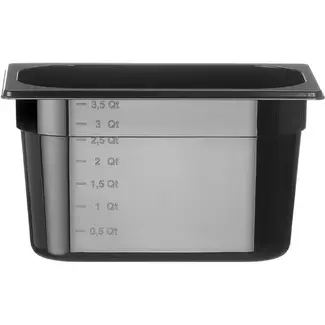 HENDI GN 1/4 container COOL – GN 1/4 – 3,8L – Zwart – 265x163x(H)150mm