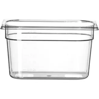 HENDI GN 1/4 container COOL – GN 1/4 – 4,8L – Transparant – 265x163x(H)200mm