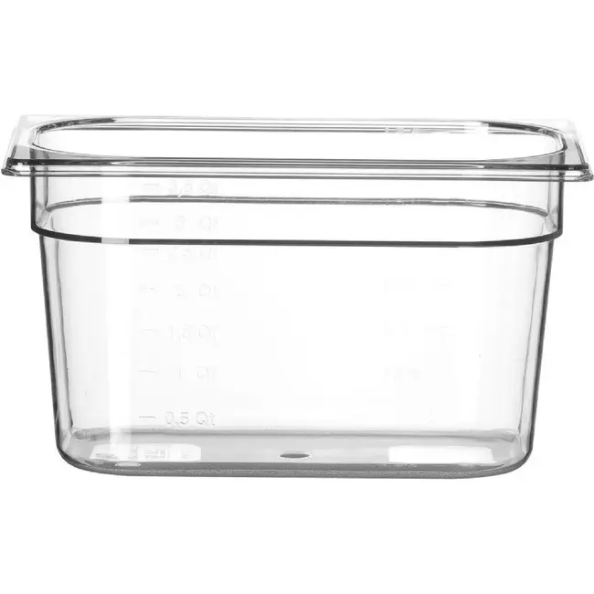 HENDI GN 1/4 container COOL – GN 1/4 – 4,8L – Transparant – 265x163x(H)200mm
