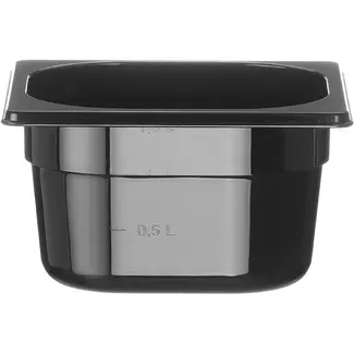 HENDI GN 1/6 container COOL – GN 1/6 – 1,6L – Zwart – 176x162x(H)100mm