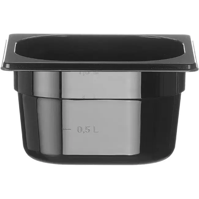 HENDI GN 1/6 container COOL – GN 1/6 – 1,6L – Zwart – 176x162x(H)100mm